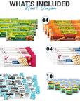 Healthy Snacks Care Package 67 Count Premium Healthy Mixed Snack Box  Snacks Gift Variety Pack  Great for Home Lunches Work Grab and Go Office Meetings  Breakfast Bars Bulk Granola Bars Snacks