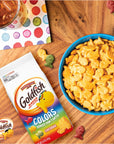 Goldfish Colors Cheddar Cheese Crackers Baked Snack Crackers 66 oz Bag Pack of 6