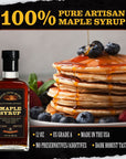 Pure Maple Syrup 12 Oz Glass Bottle Grade A Dark Robust Bold Flavor known as Grade B Artisan Maple Syrup Gift USA Made Breakfast Syrups  Toppings by Lincoln County Reserve