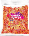 Sour  Sweet Peach Rings Gummy Candy Bulk Pack 2 Pounds