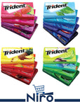 Trident Chewing Gum Sampler Gum Variety Pack | Sugar-Free | Assorted Flavor (10 Pack) Receive 10 out of the 18 flavors - Niro Assorted Flavors