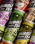 Pack of 12 INOTEA Bubble Tea  Choose One from 5 Flavors Brown Sugar Taro Honeydew Banana Matcha Latte  Ready to Drink in a Can 166ozcan  Black Milk Tea with Boba Banana