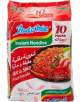 Indomie Noodles Mi Goreng Pedad Hot & Spicy Fried Noodles - 80 gm X 10