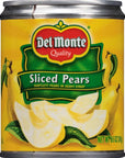 Del Monte Canned Sliced Pears in Heavy Syrup 12 Pack 85 oz Can