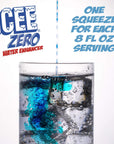 ICEE Zero Calorie Blue Raspberry Liquid Water Enhancer Drink Mix Natural Flavor Drops Sugar Free 162 Fl Oz Concentrate 48 Ml  4 Pack