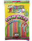 Sour Dudes 1 Bag Sour Belts  Rainbow Berry Flavor  Made With Real Fruit Juice Sour  Sweet Candy  45 oz