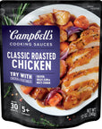 Campbells Cooking Sauces Classic Roasted Chicken Sauce 12 Oz Pouch