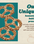 Unique Snacks Extra Salt Splits Pretzels Original SplitOpen Pretzels Delicious Homestyle Baked Snack Bag OU Kosher and NonGMO Food No Artificial Flavor 11 Oz Bag Pack of 3