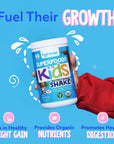 Feel Great USDA Organic Kids Protein Shake | Kids Protein Powder with Greens, Vitamins, Probiotics & Antioxidants | Vegan Chocolate Kids Nutritional Shake & Smoothie Mix | 60 Servings