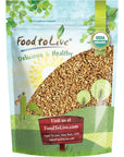 Food to Live Organic Oat Groats, 3 Pounds - 100% Whole Grain, Non-GMO Seeds, Kosher, Raw, Non-Irradiated, Vegan, Bulk, Low Glycemic, Rich in Protein, Fiber, Copper and Manganese