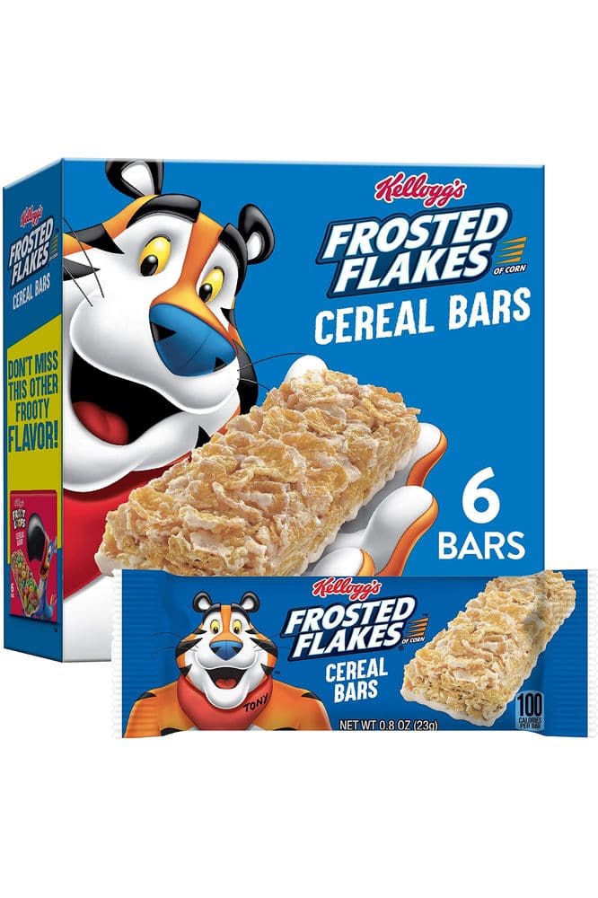 Kellogg&#39;s Frosted Flakes Cereal Bars Original, 4.8 Oz, 6 Ct