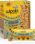 Wipala Protein Bars - Banana : Made with Quinoa and Andean Lupin, Vegan, Nut Free, Gluten Free, Non-GMO, 12 Pack