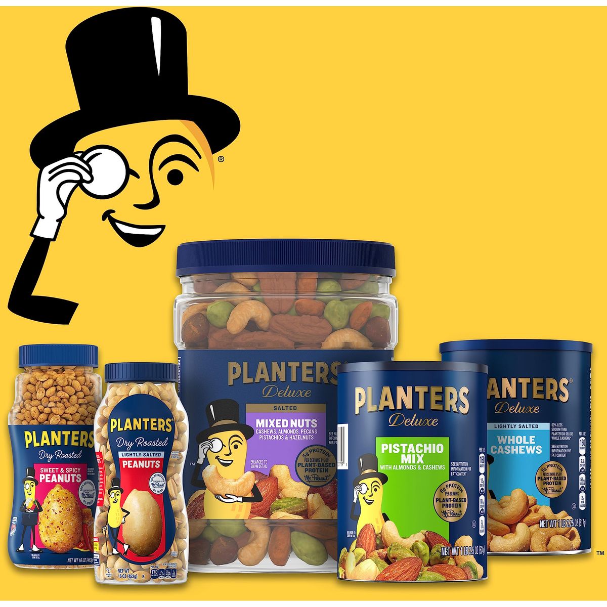 Planters Lightly Salted Dry Roasted Peanuts 6 ct Pack 22 lb Containers