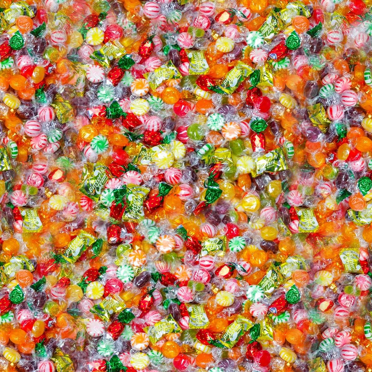 Hard Candy Mix  7 Pounds  Big Bulk Hard Candies Individually Wrapped  Candy Assortment  Old Fashioned Candies  Rootbeer Strawberry Toffee Mint and More