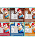 Premier Protein Shake Variety Pack 6 Flavors Vanilla Chocolate Chocolate Peanut Butter Caramel Cafe Latte and Strawberries and Cream 11 fl oz 18 ct Pack with a Sophley Individually Wrapped Red and White Flex Straws Jumbo 24 ct