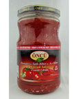 Oncu Traditional and Natural Pastes Turkish Mix 3 in 1 Hot  Mild Pepper and Tomato Paste 700 Gr  2464 Oz