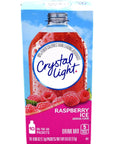 Crystal Light On The Go Raspberry Ice Drink Mix 10Packet Box Pack of 7