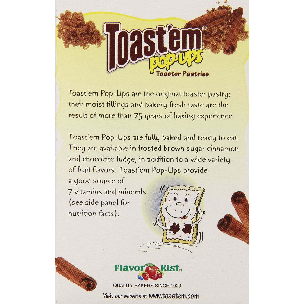 Toastem Pastry Tart Frosted Brown Sugar Cinnamon 11 Ounce