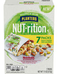 Planters NUT-RITION MEN'S HEALTH Recommended Nut Mix with Peanuts, Almonds, Pistachios Sea Salt, 7 ct of 1.25 oz Packs