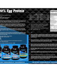 Healthy 'N Fit 100% Egg Protein- Vanilla (4lb): 100% Egg White Protein Plus Natural Peptides.-Naturally Sweetened, Pure, Keto, Paleo Friendly