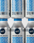 Open Water Still Bottled Water with Electrolytes in 16oz Aluminum Bottles 2 Cases 24 bottles  Still  BPAfree and Eco friendly