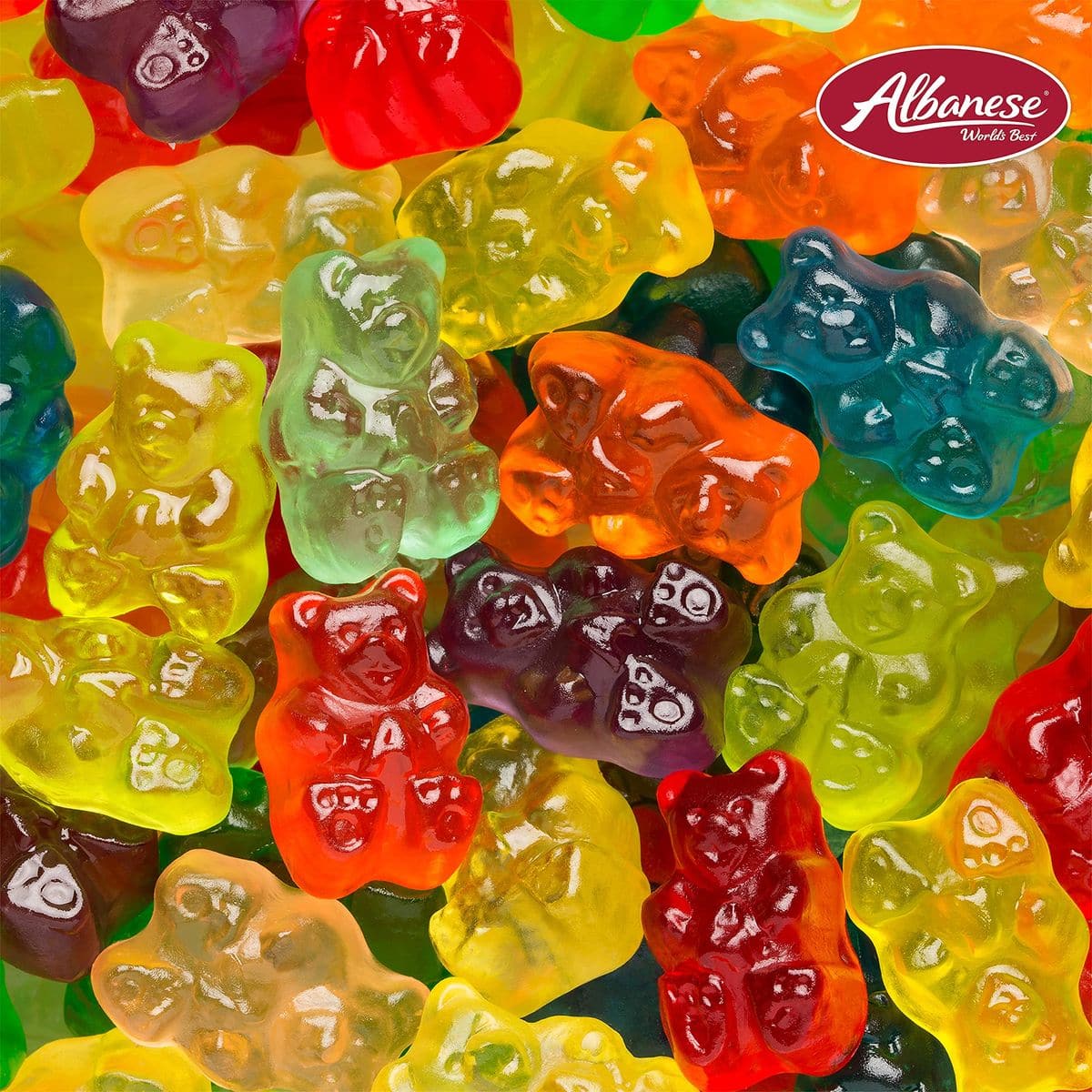 Albanese Worlds Best Zero Sugar 12 Flavor Gummi Bears 35 Ounce Bag of Gummy Candy Pack of 12