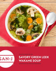 SanJ  Wakame Soup  Authentic Japanese Soup Mix  056 oz Packets  12 Pack