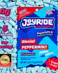 Joyride Gum  12 Packs  Glacial Peppermint  Aspartame  Sugar Free Low Carb Vegan Healthy Chewing Gum  50 Count 12 Pack