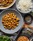 Mina Moroccan Chickpeas Ready to Eat Chickpeas High In Plant Based Protein Vegan NonGMO Gluten Free Kosher Microwavable Packaged Meal  Side Dish 10 oz