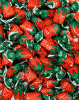 Strawberry Filled Hard Candy  Individually Wrapped Strawberry Bon Bons Candy 2 Pound Bulk Bag