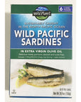 Wild Planet Wild Pacific Sardines in Extra Virgin Olive Oil 44 Oz 6 Ct 4 Pk