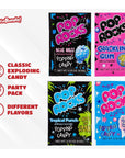 Pop Rocks Candy Variety Pack - All 9 Flavors - Nostalgic 90s Candy for Parties - Old School Popping Candy - All 9 Pop Rock Candy Flavors - Bundle with WhataBundle! Pocket Bag (9 Pack)