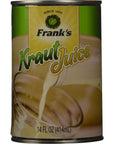 Franks Kraut Juice 14 Fl Oz Pack of 12