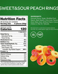 Sour and Sweet Peach Rings Soft Gummy Candy 2Pound Pack