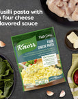 Knorr Pasta Sides For Delicious Quick Pasta Side Dishes Four Cheese Pasta No Artificial Flavors, No Preservatives, No Added Msg 4.1 oz, Pack of 8