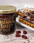 Wanna Date Chocolate Date Spread Vegan Paleo Friendly GlutenFree DairyFree NonGMO No Added Sugar Low Calorie Kosher Certified Healthy Sugar Substitute Sugar Free Alternative 2 Jars