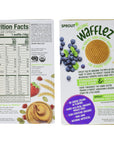 Sprout Organic Baby Food, Stage 4 Toddler Snacks, Blueberry Apple and Pumpkin Butter Wafflez Variety Pack, Single Serve Waffles, 0.63 Ounce (Pack of 20)