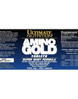 Ultimate Nutrition Amino Gold Tablets- Branch Chain Amino Acids Supplement for Muscle Building, Workout Recovery, Lean Muscle, and Athletic Performance- Whey Protein Isolate, 250 Tablets