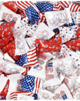 USA American Flag Butter Mint Candies Bags 100 Count Individually Wrapped Red White  Blue Mint Candy 13 Ounce Bags Fourth of July Goodies Treat Candy Patriotic Party Favor Supplies Decorations