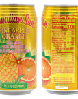 Hawaiian Sun Drinks Orange Variety 3 Cans per Flavor Pack of 12