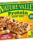 Nature Valley Chewy Protein Granola Bars, Salted Caramel Nut, 7.1 oz, 5 ct