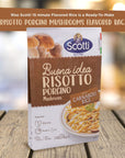 Porcini Mushrooms Riso Scotti Carnaroli Rice Ready Meal Easy to Cook Italian Seasoned Risotto Easy Dinner Side Dish Just Add Water and Heat 74 oz 23 servings