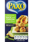 Paxo Sage and Onion Stuffing 85g Pack of 8