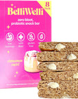 Belliwelli Soft Baked Probiotic Snack Bar | Gluten-Free, Dairy-Free, Vegan, & Low-FODMAP | Cinnamon Swirl (8 Pack)