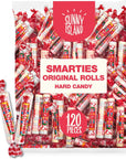 Smarties Original Hard Candy Rolls VeganFriendly GlutenFree 120 Rolls Bulk 2Pound Bag