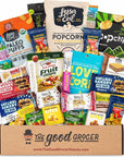 ALL NATURAL Healthy Snacks Care Package 30 Ct Bars Cookies Puffs Crispy Fruit Trail Mix Gift Box Office Assortment Variety Pack College Student Military Care Package Gift Basket