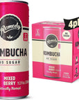 Remedy Kombucha Tea Organic Drink - 11.2 Fl Oz Can - 4-Pack