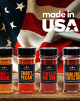 The Spice Lab BBQ Barbecue Spices and Seasonings Set - Ultimate Grilling Accessories Set - Gift Kit for Barbecues, Grilling, and Smoking - Great Gift for Men or Gift for Dad Made in the USA