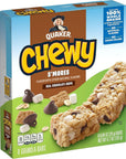 Quaker Chewy Granola Bar, S'mores - 8-Count Bars (Pack of 12)