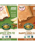 Organic Pop Toaster Pastries Grannys Cinnamon Apple Pie  Maple Brown Sugar Pastry Tarts Snack 2 Natures Path Boxes  SimplyComplete Bundle Breakfast Meal  No Artificial Flavors Colors  Real Fruit  Non GMO